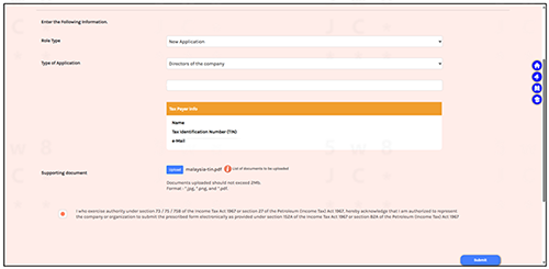 link company to MyInvois Portal Profile step 2