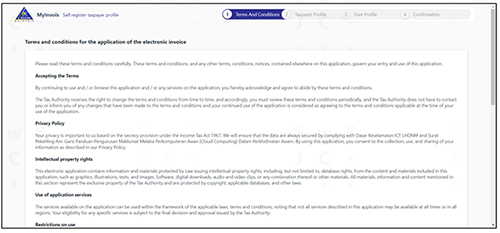 setup company tax profile step 2