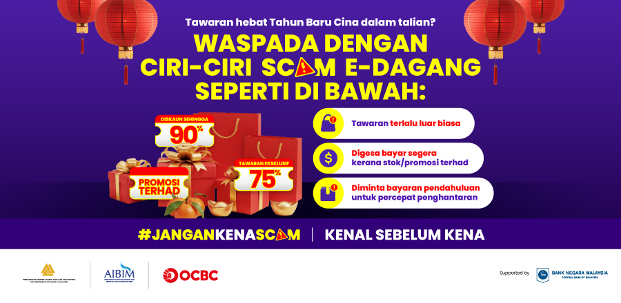 Hati-hati dengan Scam e-Dagang semasa Tahun Baru Cina!