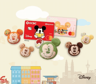 Mickey Go Local blind boxes and OCBC Mickey Mouse debit cards