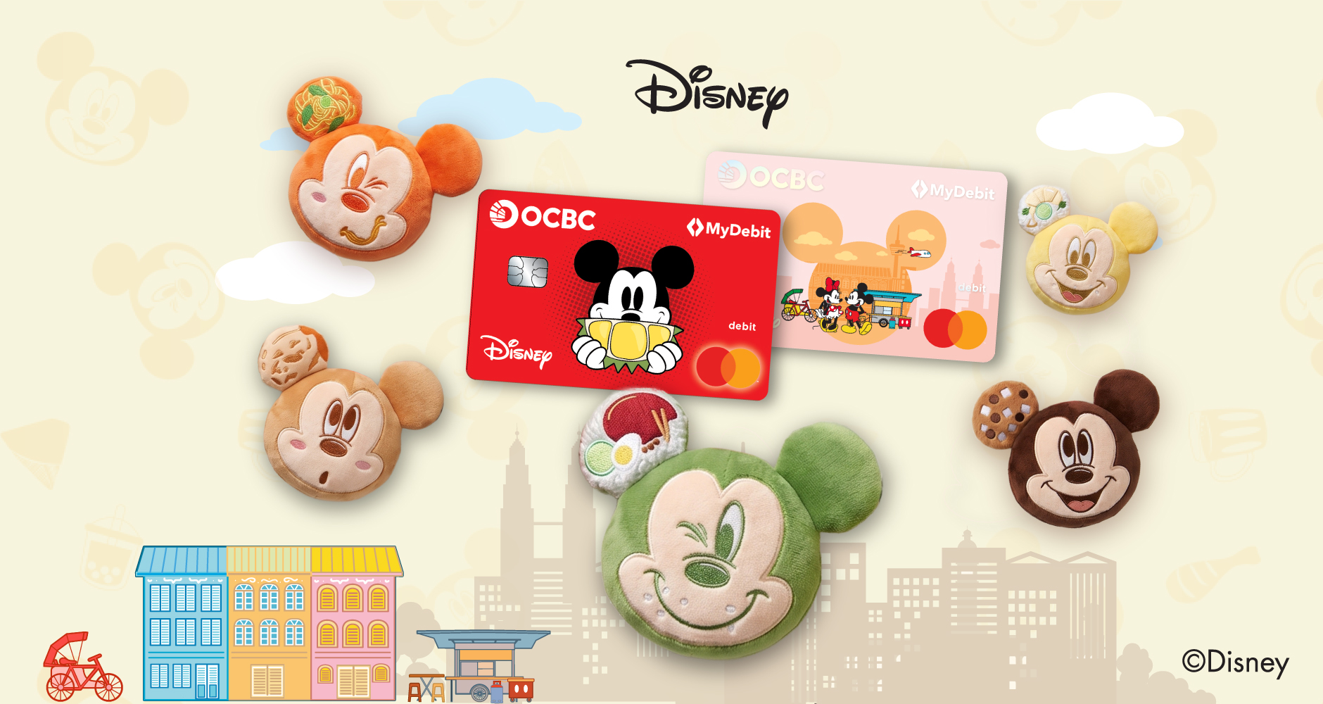 A timeless classic. Meet the all-new OCBC Mickey Mouse Debit Card.