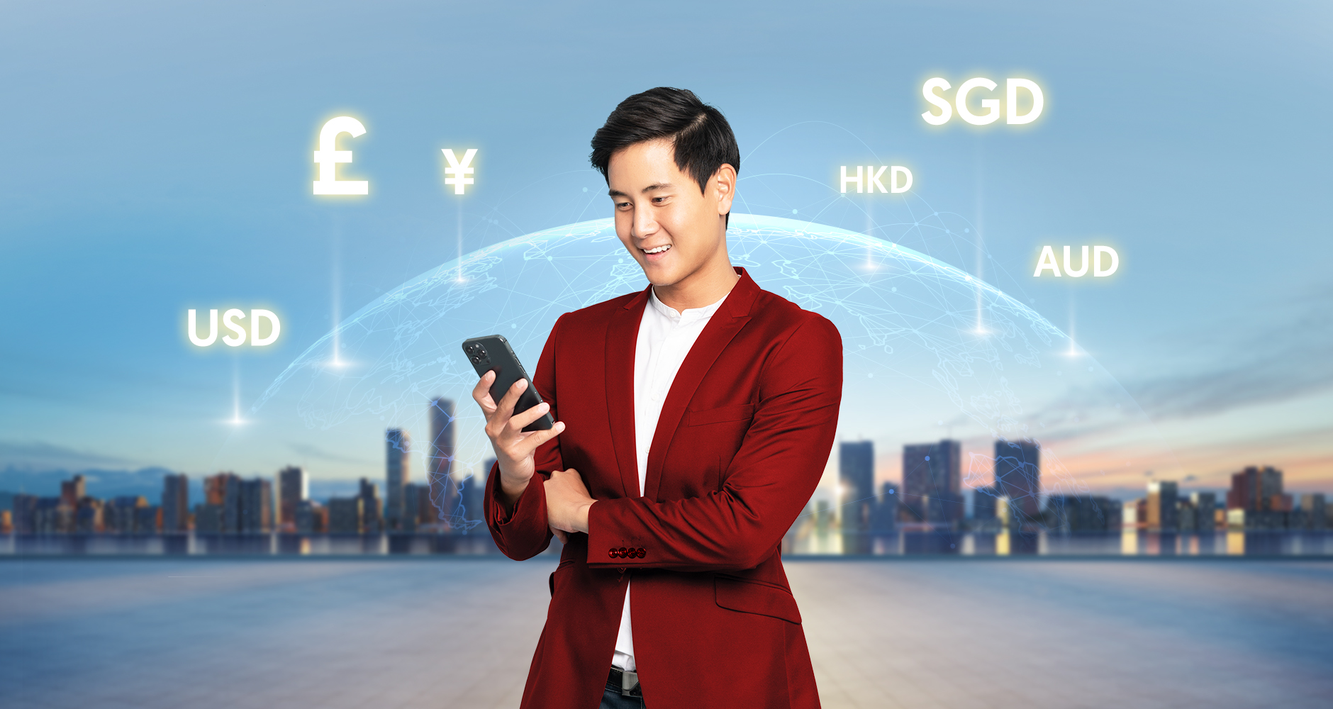 Gain access to 10 global currencies right at your fingertips