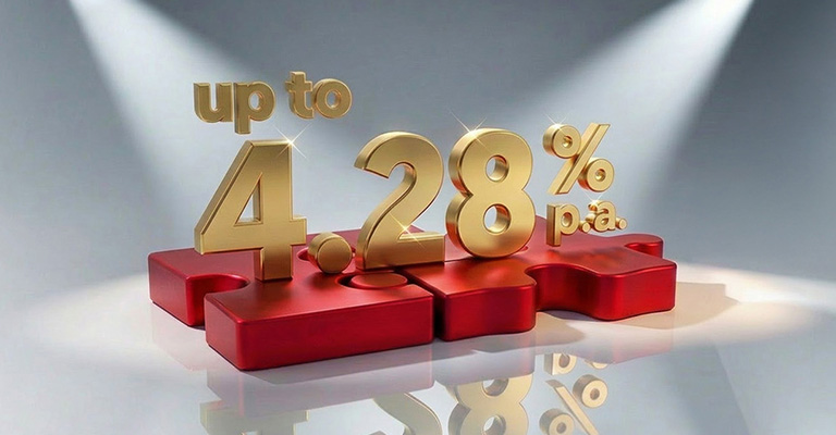 Earn up to 4.28% p.a. on a 6-month Fixed Deposit/-i