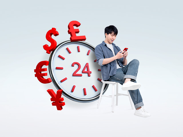 24/7 Online Foreign Currency Exchange