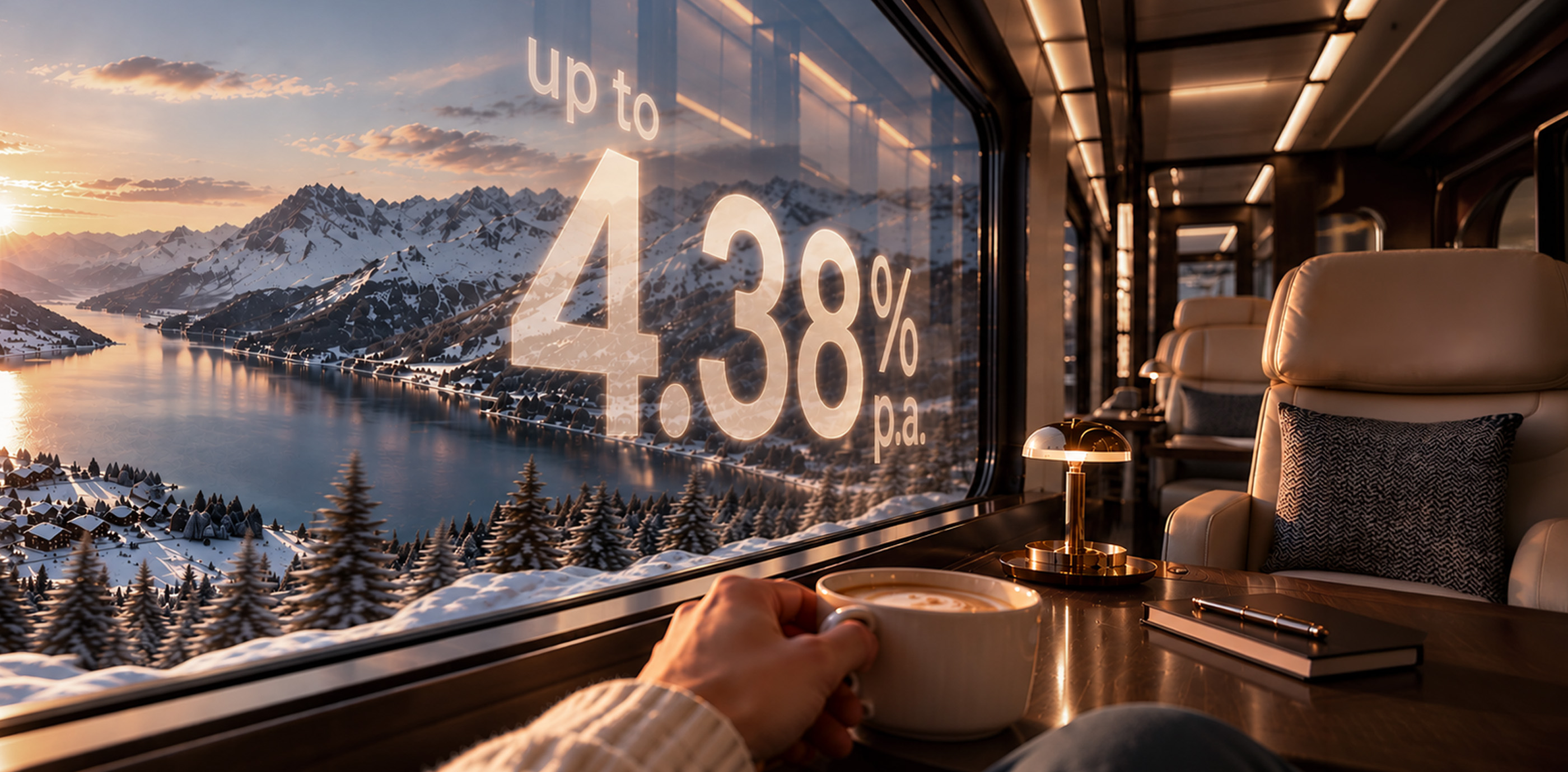 Take your returns further. Pair your deposit and investment to enjoy up to 4.38% p.a.