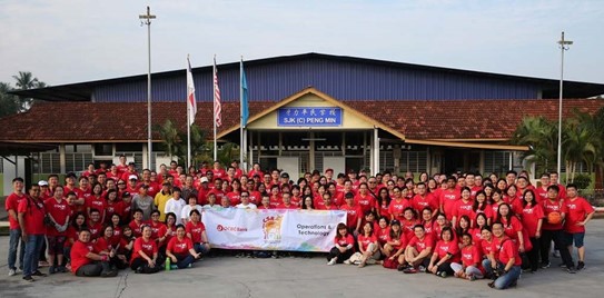 The 150 OCBC staff who joined the CSR programme 