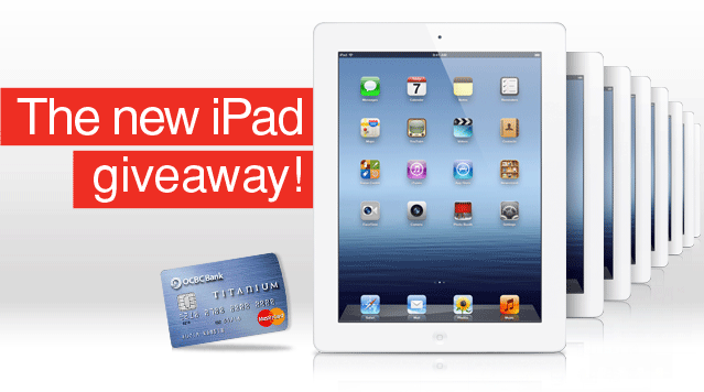 The new iPad giveaway!